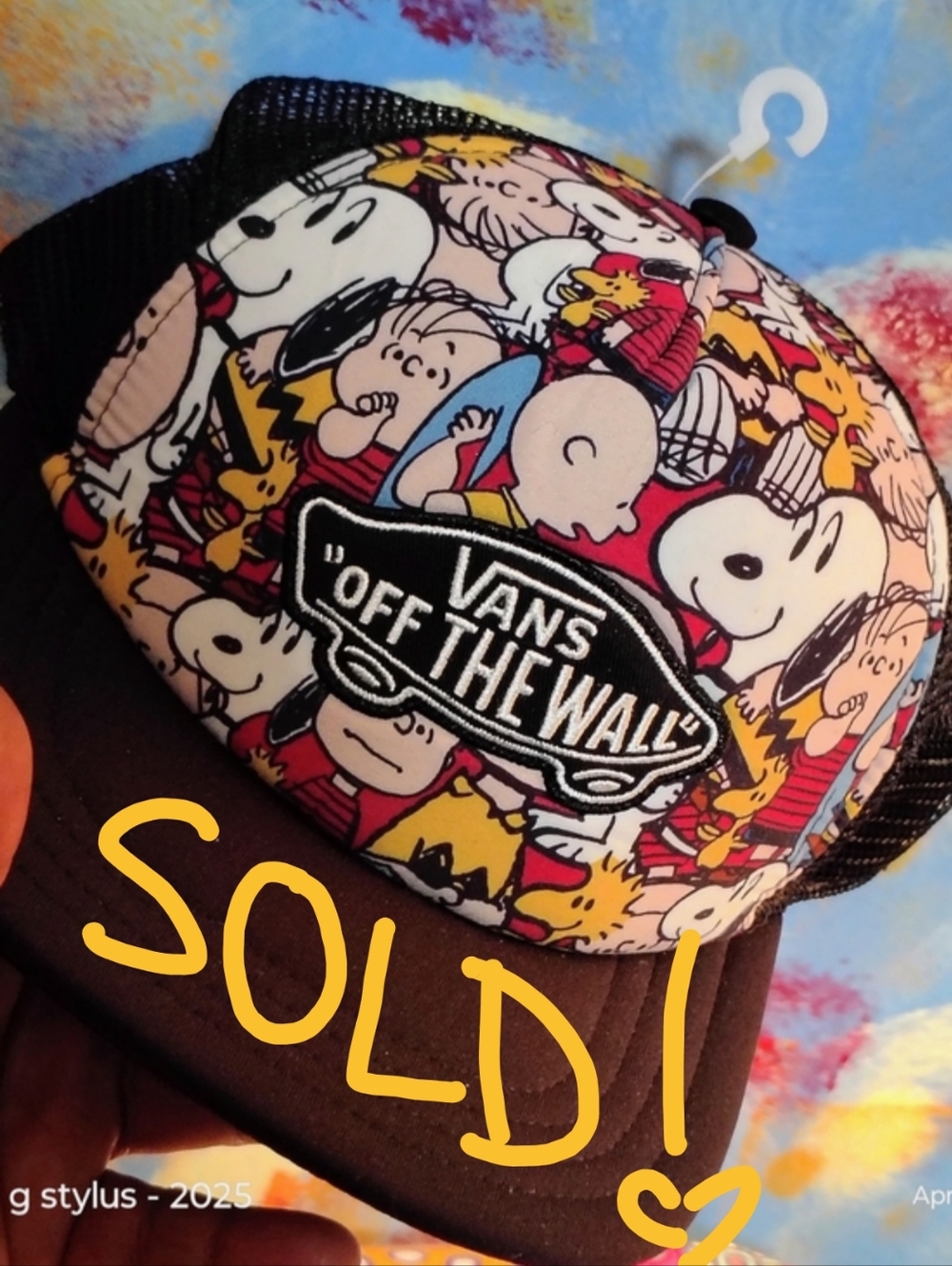 Vans 'Off The Wall' Peanuts Graphic Trucker Hat - Multi & Black